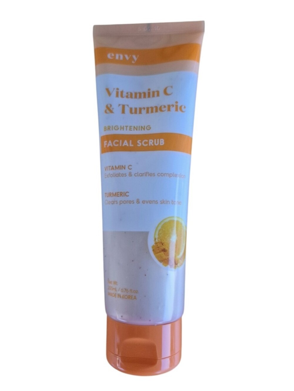 Envy Vitamin C & Turmeric Brightening Facial Scrub 6.76oz NWT K-Beauty